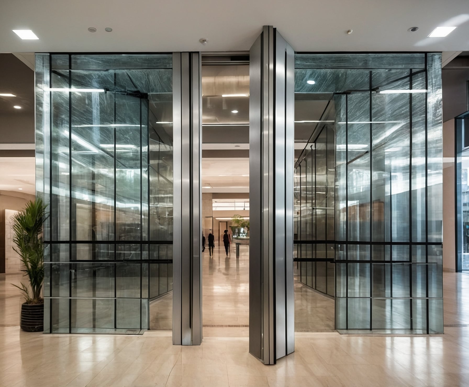 Puerta metálica moderna y resistente